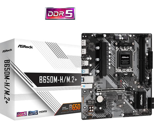 ASROCK B650M-H/M.2+ MICRO ATX MOTHERBOARD DDR5
