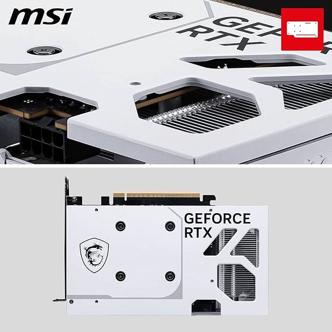 MSI GeForce RTX 5060 8G Ventus 2X OC White Graphic Card