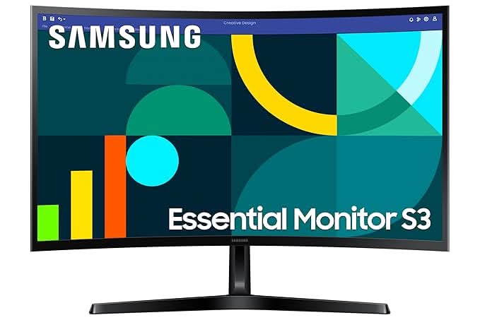 Samsung 27 Inch Game Mode, EyeSaver Mode FHD Curved Monitor