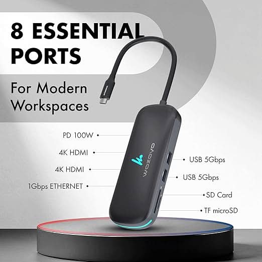 Wozoyo Type C 8 in 1 Docking Station, Series 1
