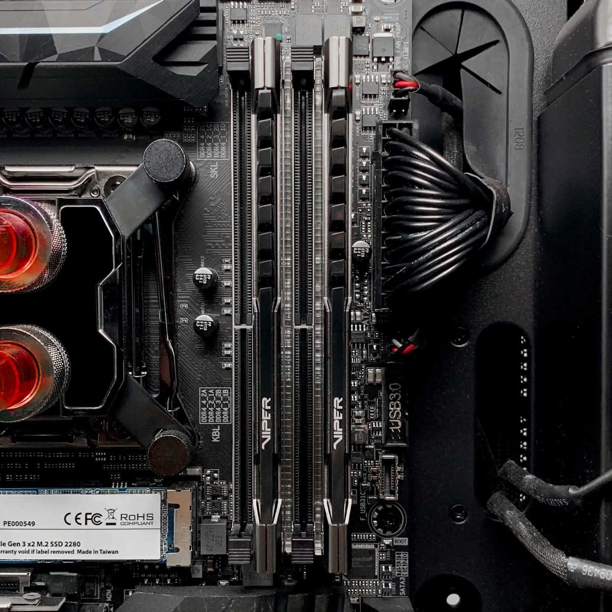 PATRIOT MEMORY VIPER STEEL DDR4 RAM 32GB (2X16GB) 3200MHZ CL16 UDIMM DESKTOP GAMING MEMORY KIT PVS432G320C6K