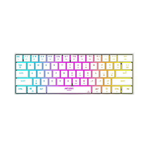 ANT ESPORTS MK1500 BT / WIRELESS RGB MEMBRANE GAMING KEYBOARD - WHITE (R-41211141) (ETA-SD-20220605510)