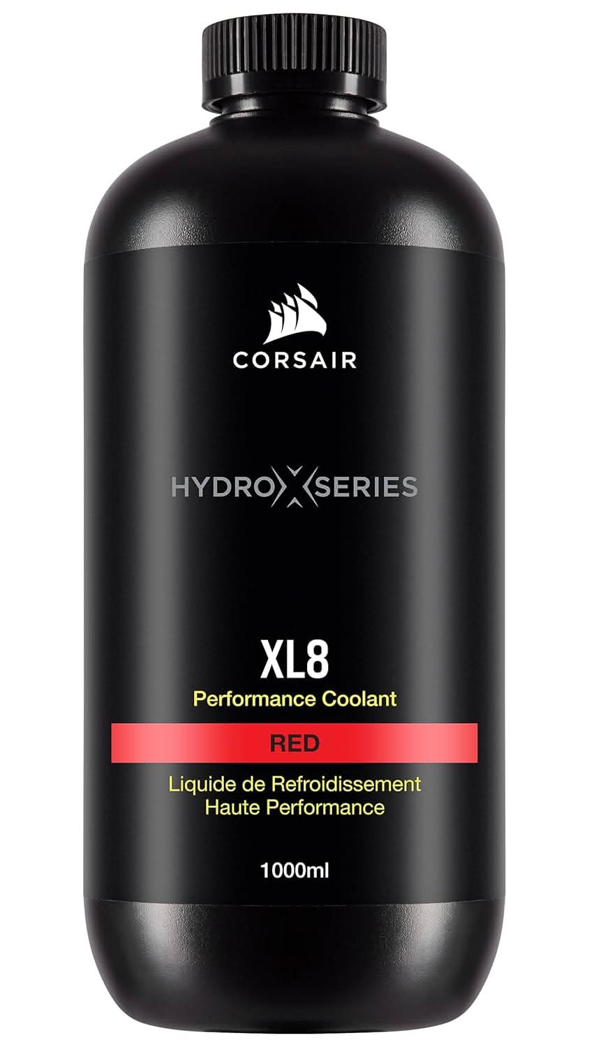 CORSAIR HYDRO X SERIES, XL8, PERFORMANCE COOLANT, 1L, TRANSLUCENT RED
