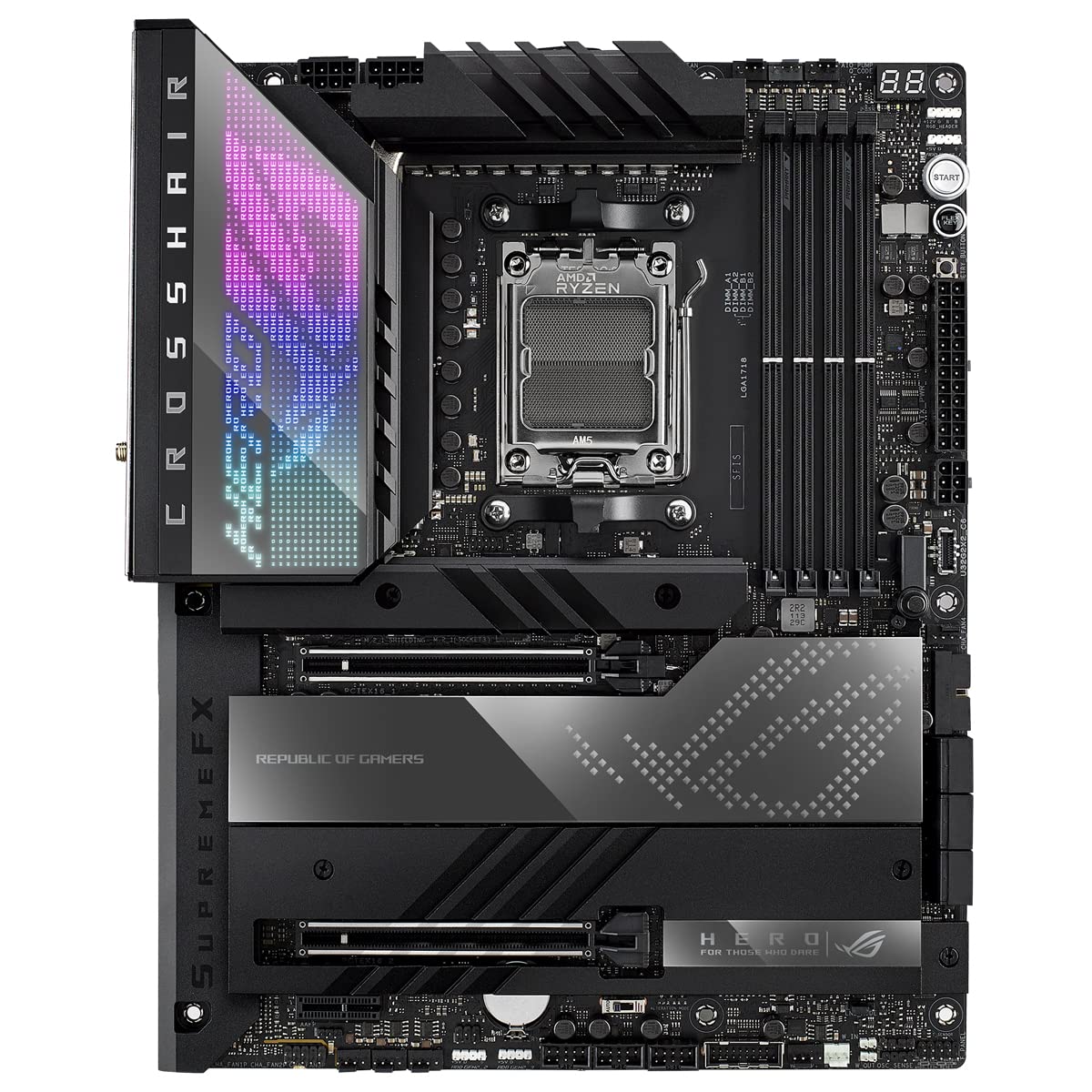 ASUS X670E CROSSHAIR HERO AMD AM5 MOTHERBOARD