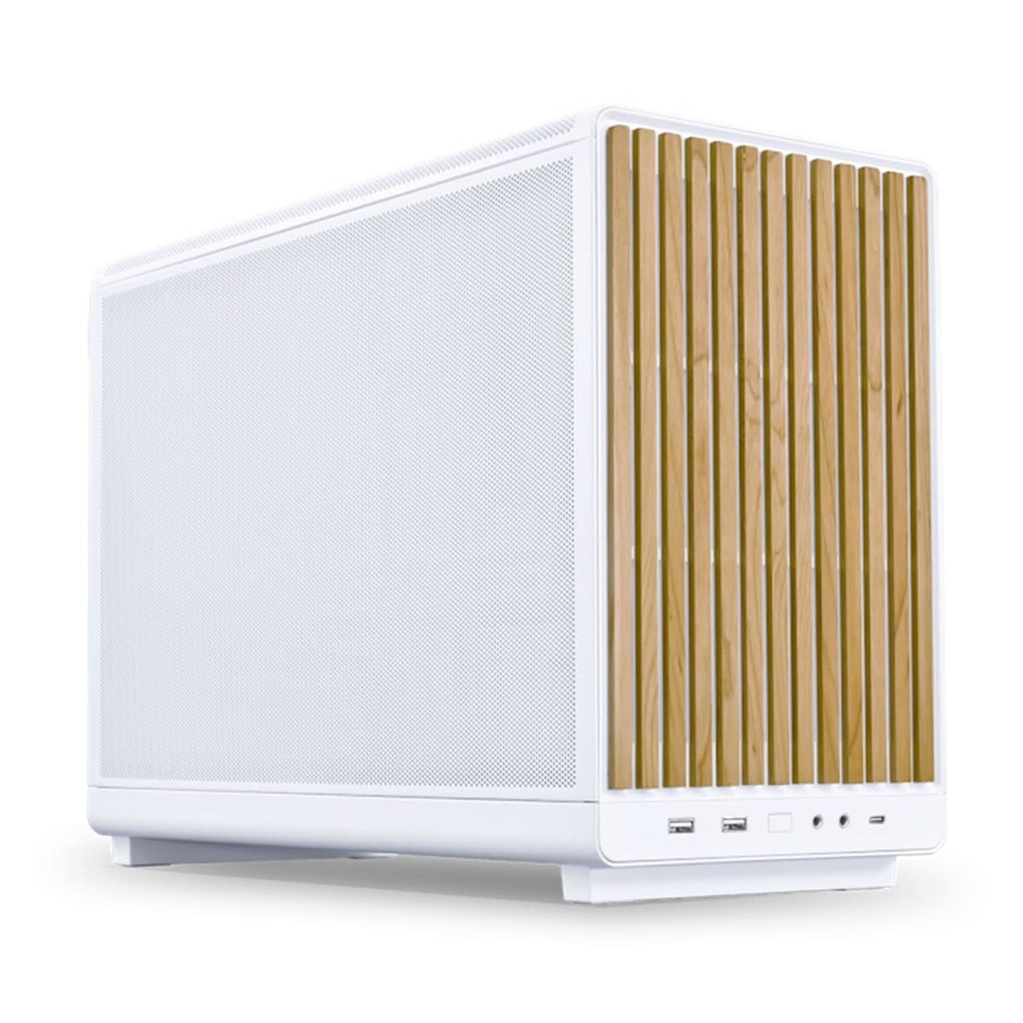 LIAN LI A3-MATX WOODEN PANEL MINI-TOWER GAMING CABINET - WHITE G99.A3W-WD.IN
