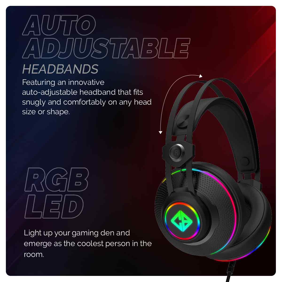 COSMIC BYTE PROTEUS RGB (BLACK) GAMING HEADPHONE