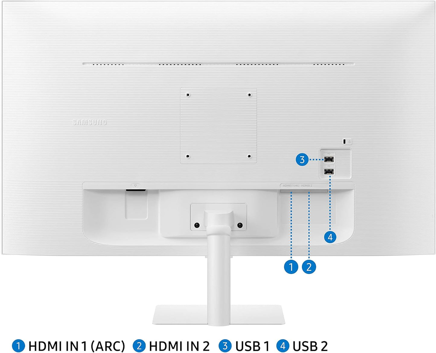 SAMSUNG 27-INCH(68.58CM) LCD M5 FHD SMART MONITOR LS27CM501EWXXL