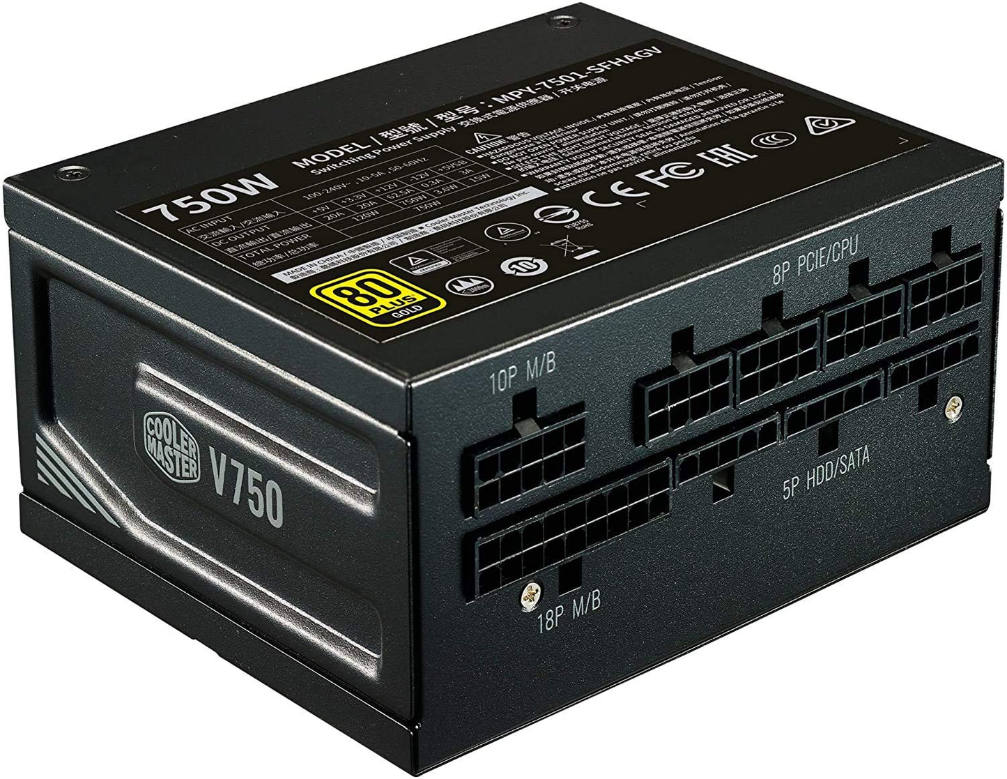 COOLER MASTER MWE 750 VSFX 80 PLUS GOLD ATX 3.1 POWER SUPPLY