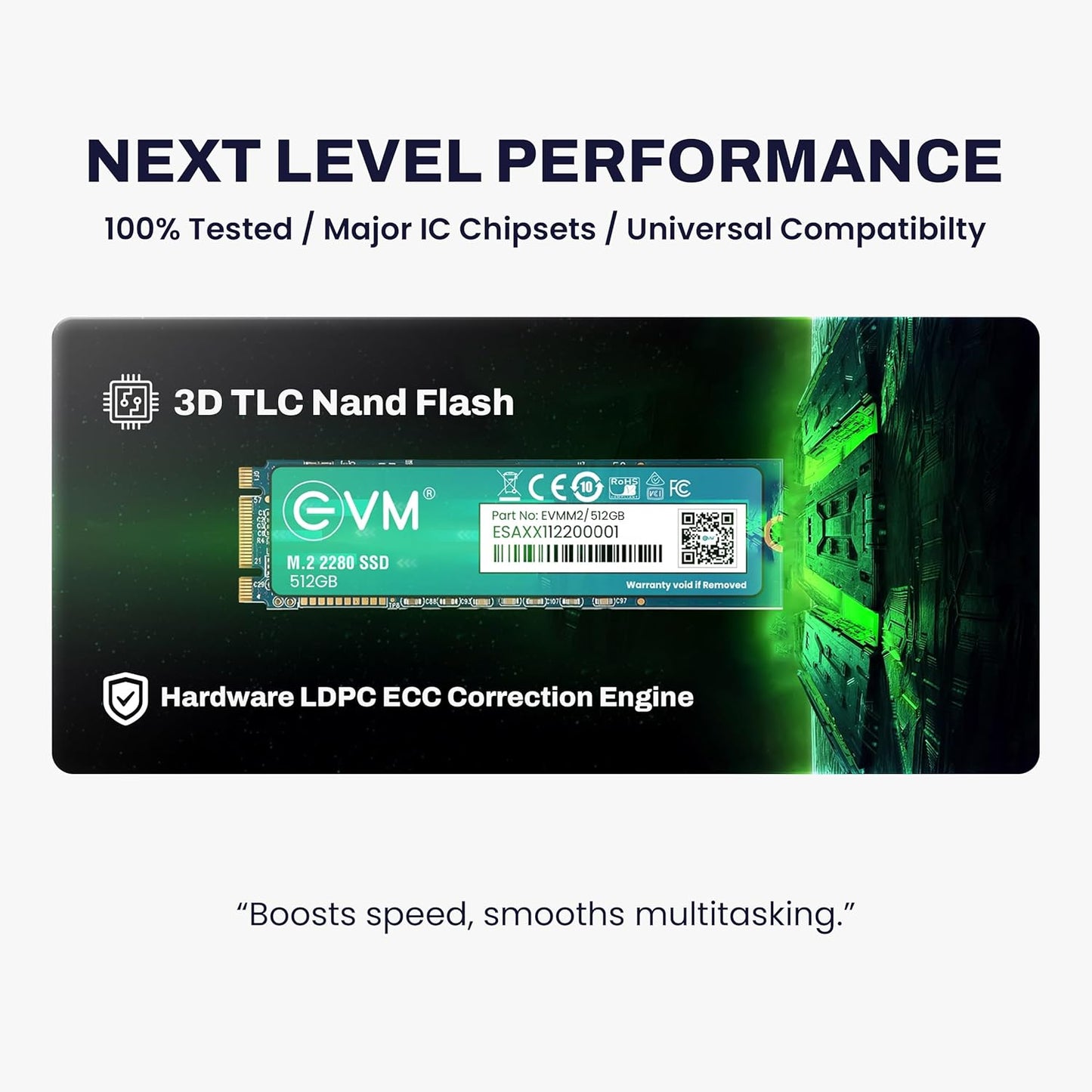 EVM 512GB M.2 INTERNAL SATA SSD EVMM2/512GB