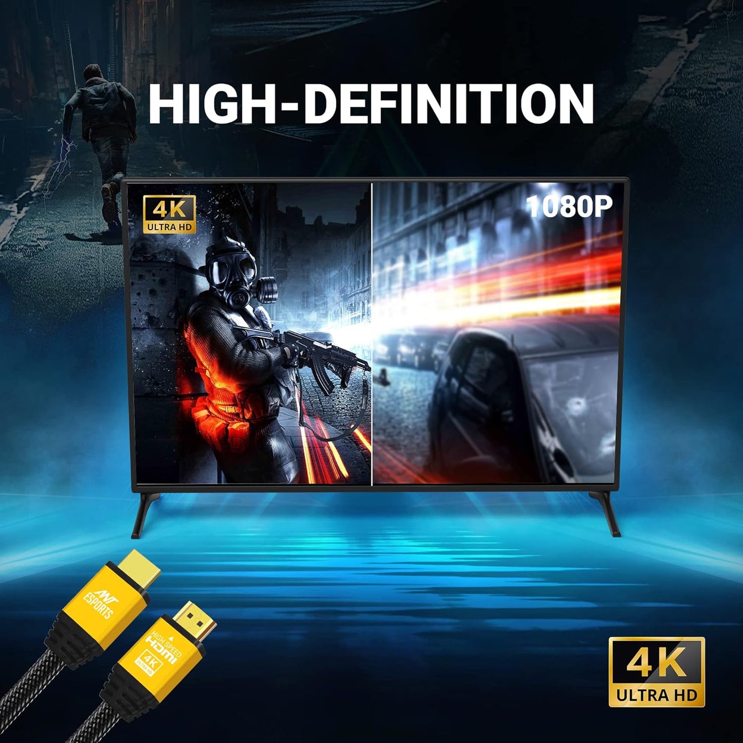 ANT ESPORTS HIGH-DEFINITION HDMI CABLE 2.0 M (AEH002)