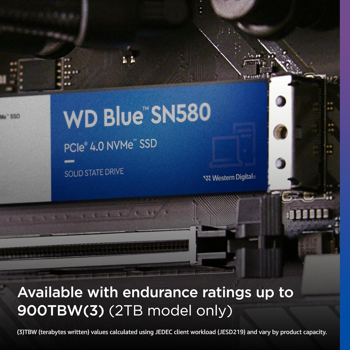 WESTERN DIGITAL BLUE SN580 PCIE GEN 4 NVME SSD INTERNAL STORAGE, 250GB