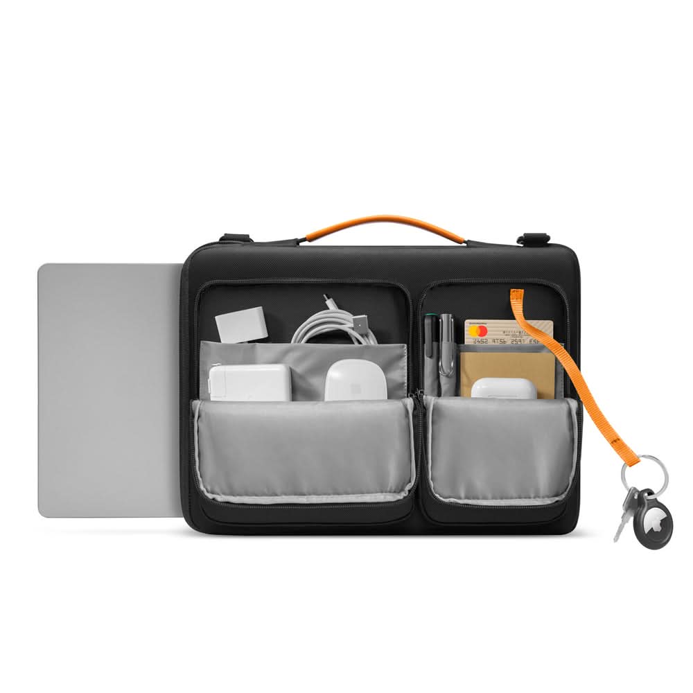 TOMTOC DEFENDER-A42 LAPTOP BRIEFCASE INCH -BLACK– Vishal