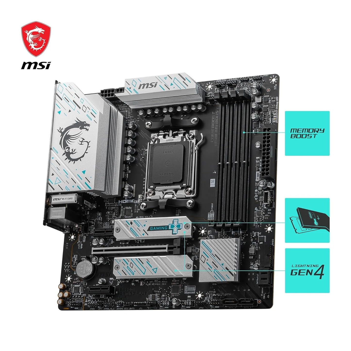MSI B650M GAMING PLUS WIFI DDR5 MOTHERBOARD
