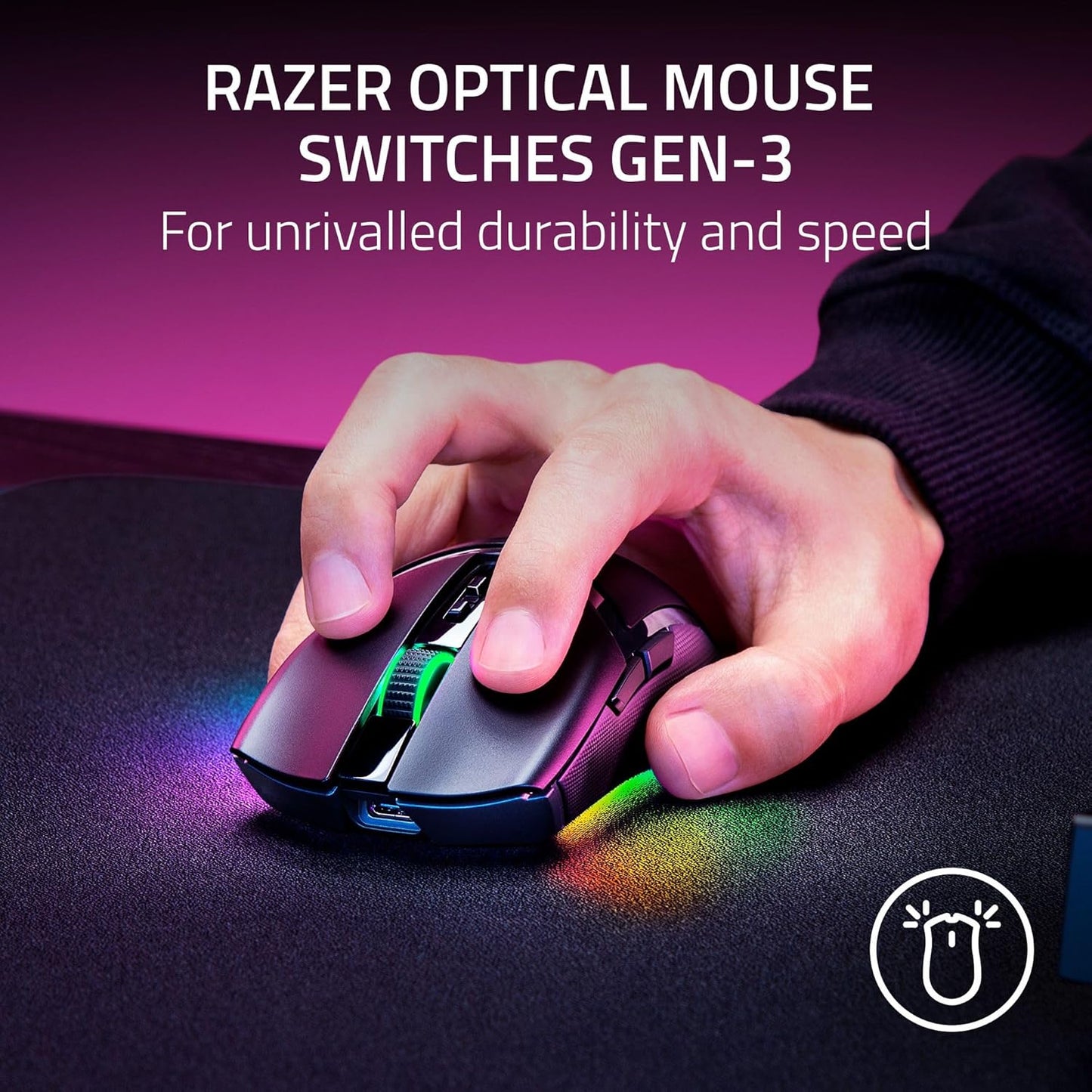 RAZER COBRA PRO - AMBIDEXTROUS WIRED/WIRELESS GAMING MOUSE - AP PACKAGING