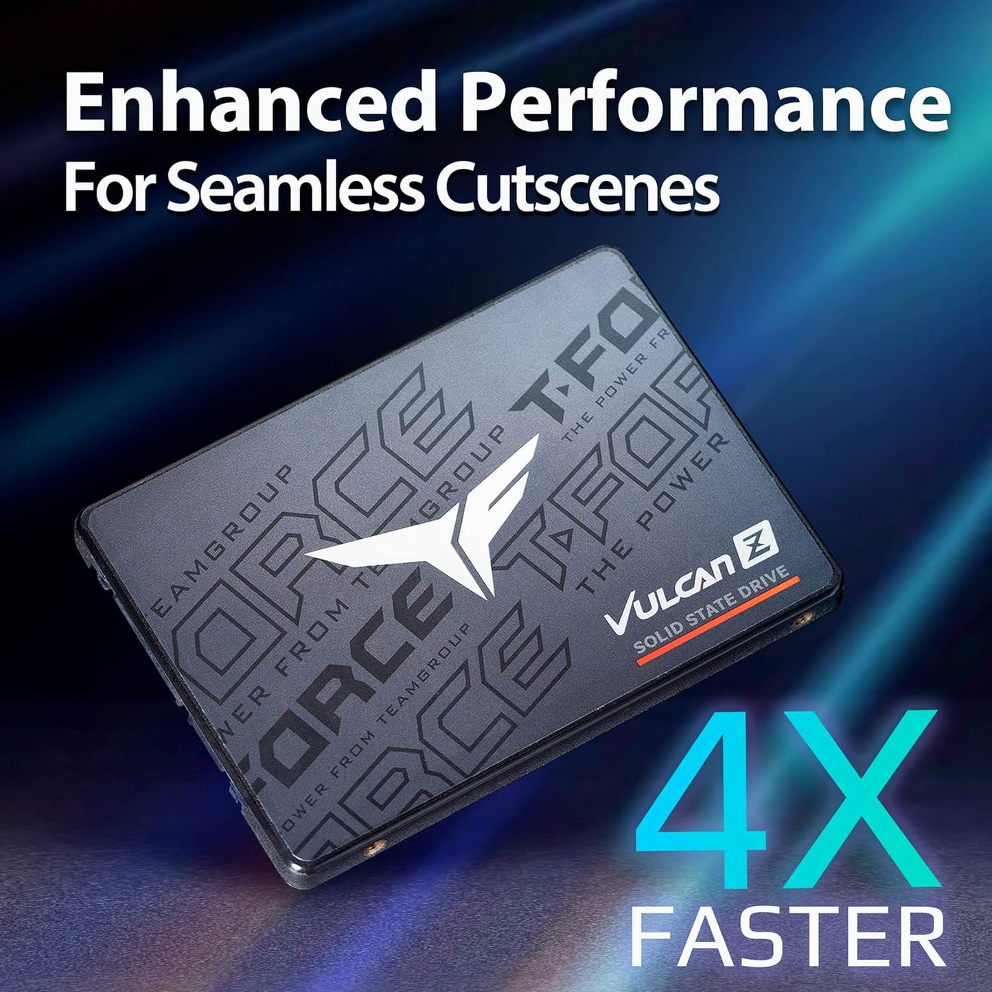 TEAMGROUP T-FORCE VULCAN Z 1TB 3D NAND INTERNAL SSD (T253TZ001T0C101)