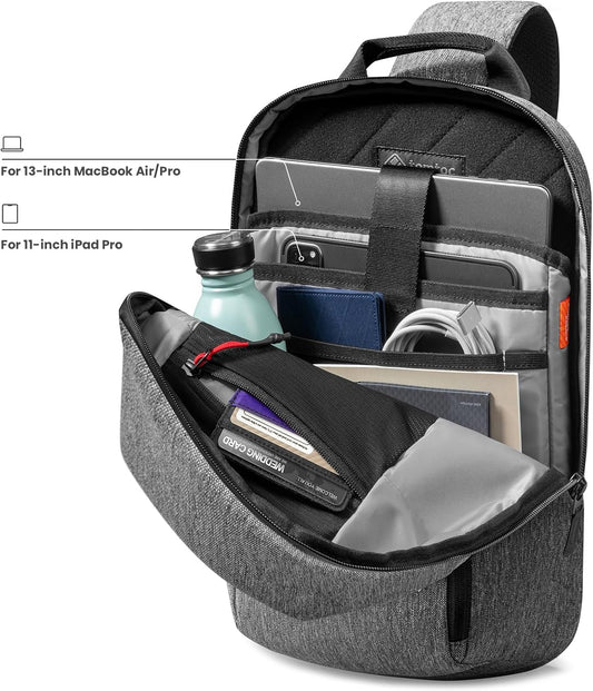 TOMTOC NAVIGATOR-T24 SLING BAG 14 INCH/7L-GRAY