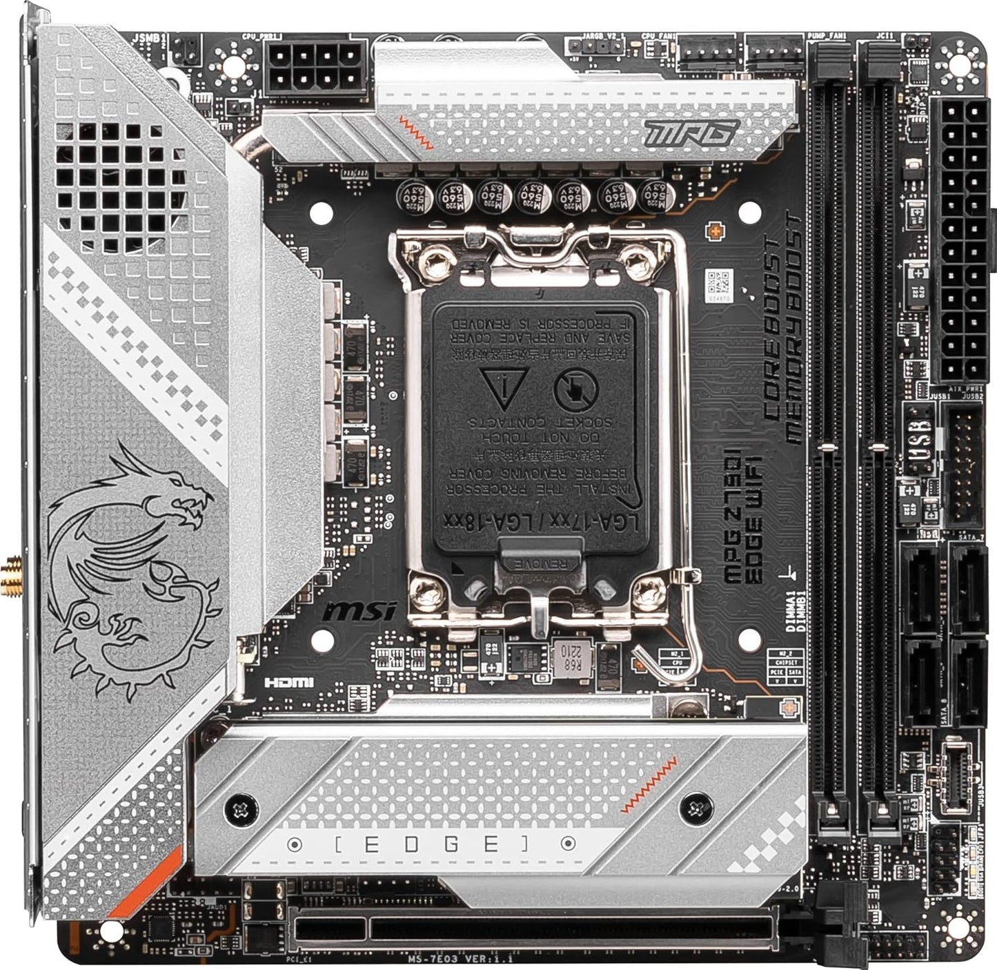 MSI MPG Z790I EDGE WIFI MOTHERBOARD