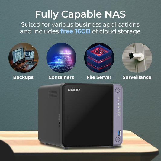 QNAP TS-632X-4G-US 6 BAY 10GBE DESKTOP NAS WITH ARM ALPINE AL524 QUAD-CORE PROCESSOR AND 4 GB DDR4 RAM (DISKLESS)