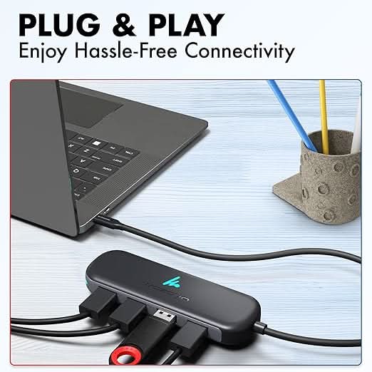 Wozoyo Type C to 4 Port USB 3.2 Hub , Series 1