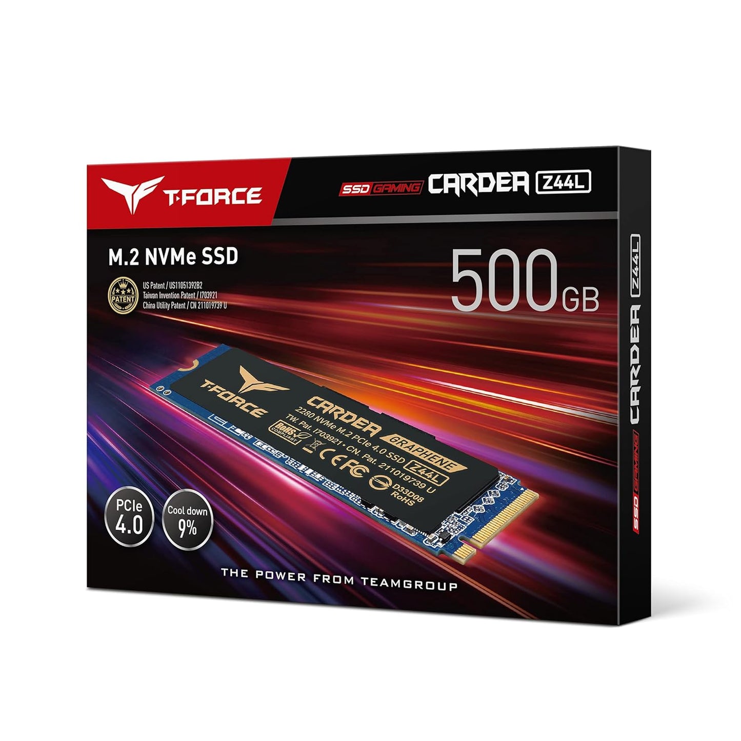 TEAMGROUP CARDEA Z44L 500GB M. NVME GEN4 INTERNAL SSD