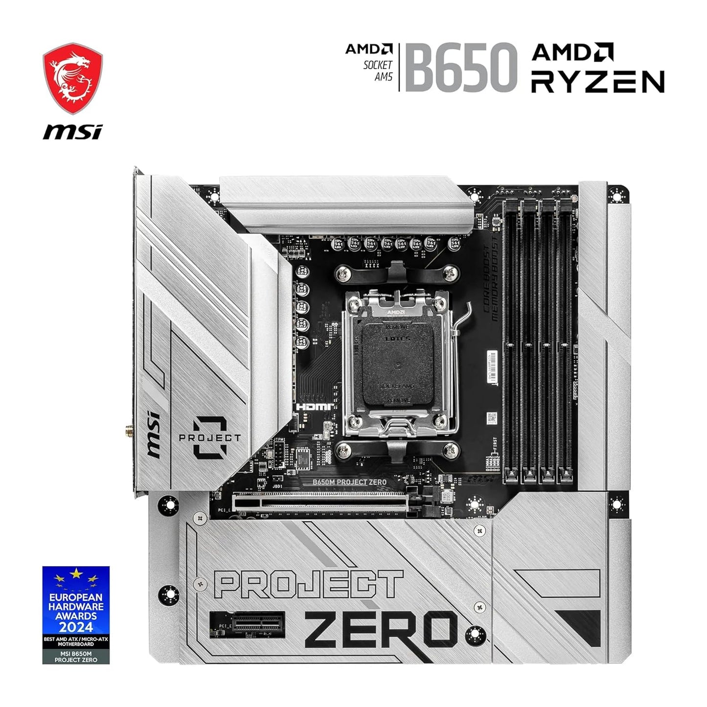 MSI B650M PROJECT ZERO MOTHERBOARD
