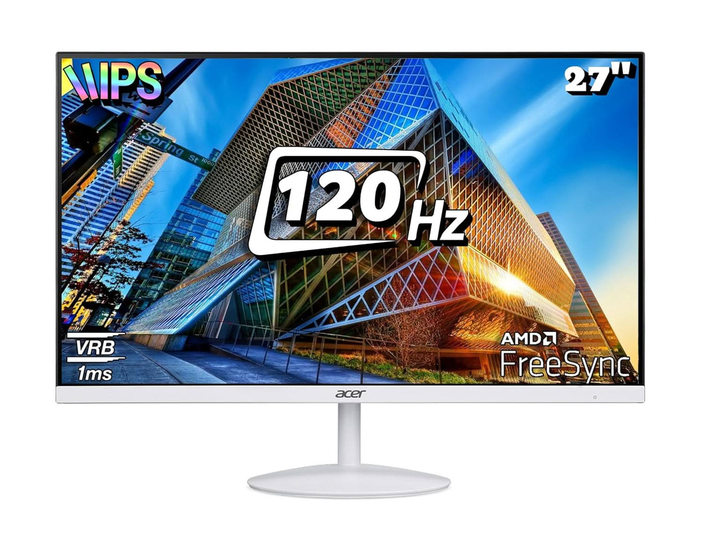 ACER SA272 G0 27" FHD IPS LED MONITOR VGA/HDMI/WHITE