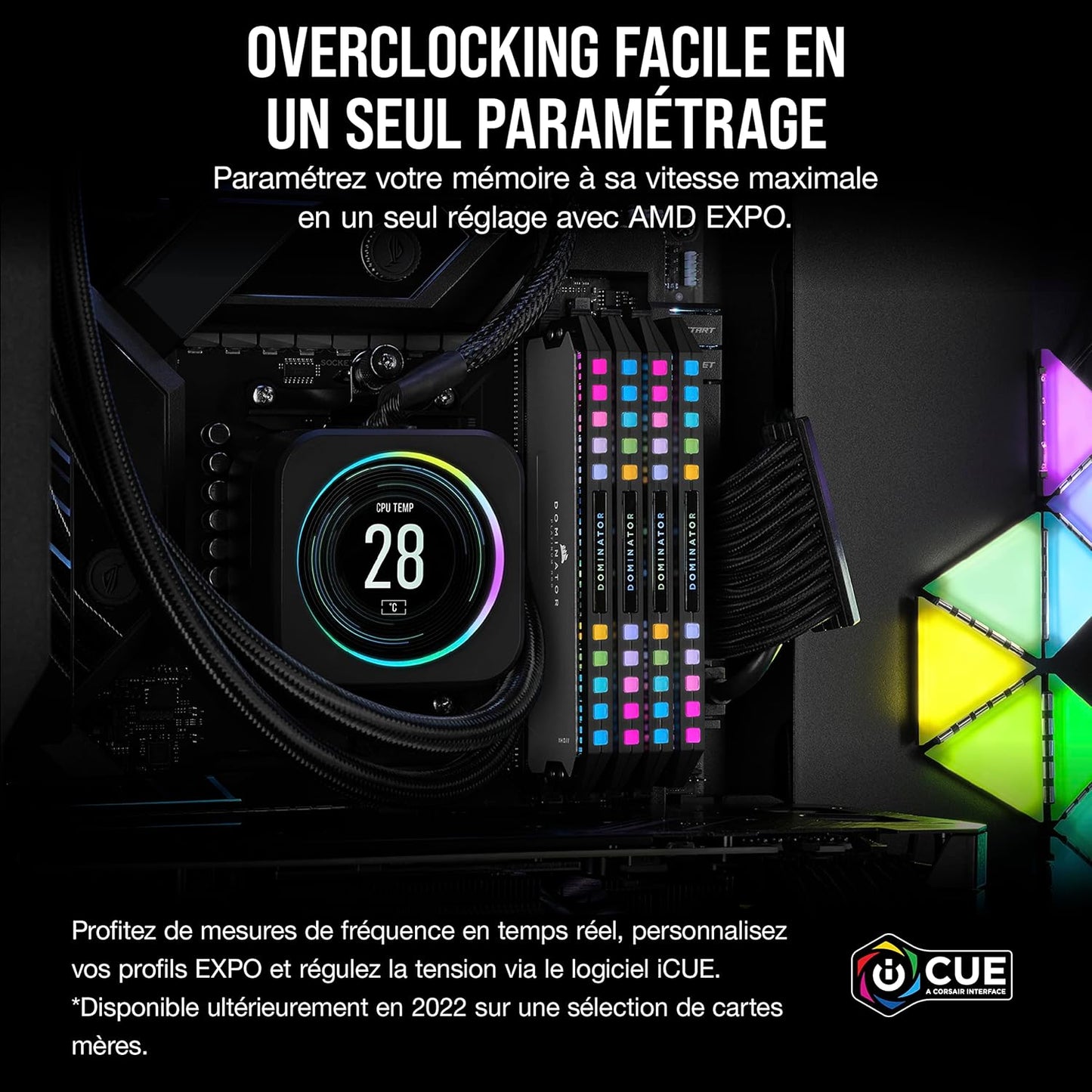 CORSAIR DOMINATOR PLATINUM RGB DDR5 RAM 64GB (2X32GB) 6000MHZ CL30- GRAY (CMT64GX5M2B6000Z30)