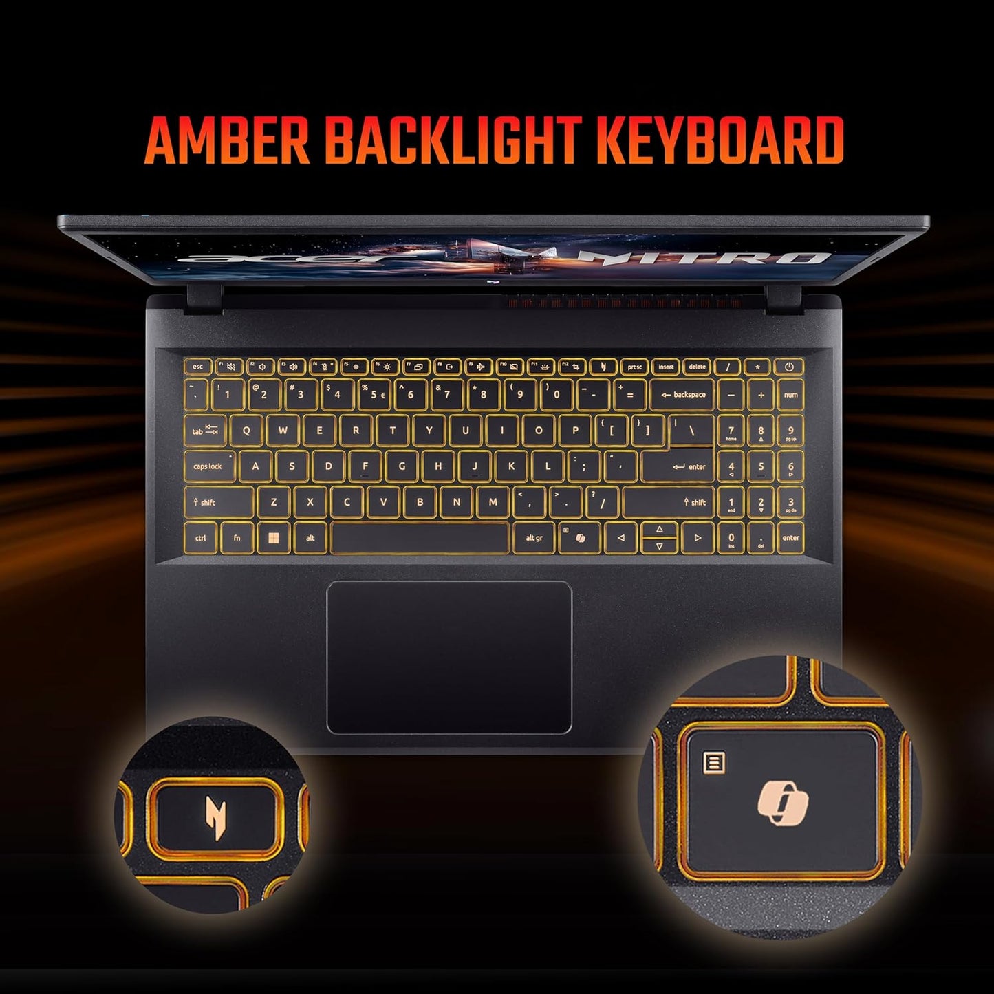 ACER NITRO V 15, AMD RYZEN 7-7445HS OCTA-CORE PROCESSOR, NVIDIA GEFORCE RTX 4050- 6 GB GDDR6(16GB DDR5, 512GB)IPS FHD, 15.6"/ 39.62CM, 165HZ, WIN 11 HOME, OBSIDIAN BLACK, 2.1KG, ANV15-42 GAMING LAPTOP NH.U2ZSI.001