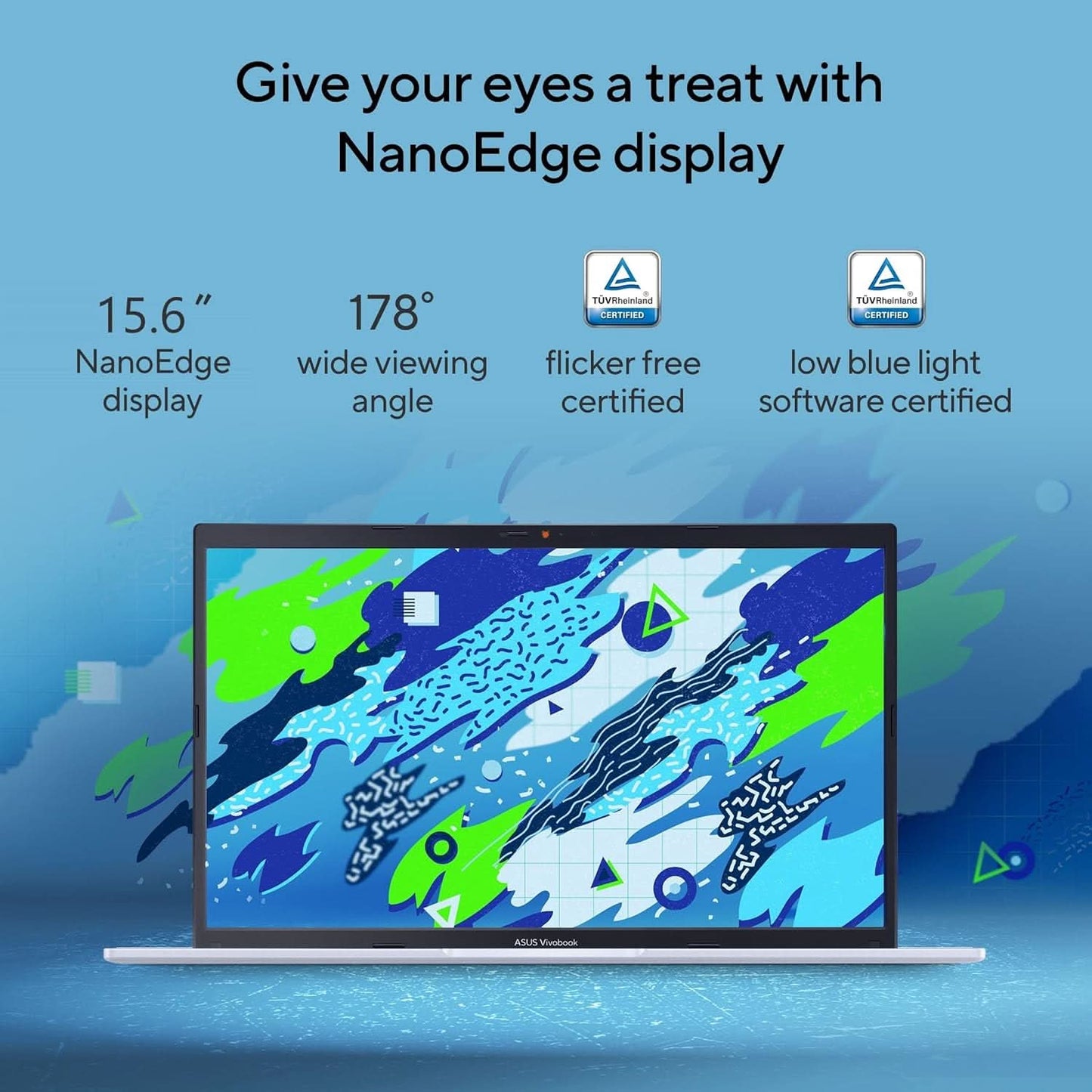 ASUS VIVOBOOK 15 (2022), INTEL CORE I3-1215U, 12TH GEN, 8GB RAM, 512GB SSD, FHD, 15.6 INCH/39.62CM, WINDOWS 11, MS OFFICE 2021, ICELIGHT SILVER, 1.7KG, X1502ZA-EJ322WS, BACKLIT KB LAPTOP