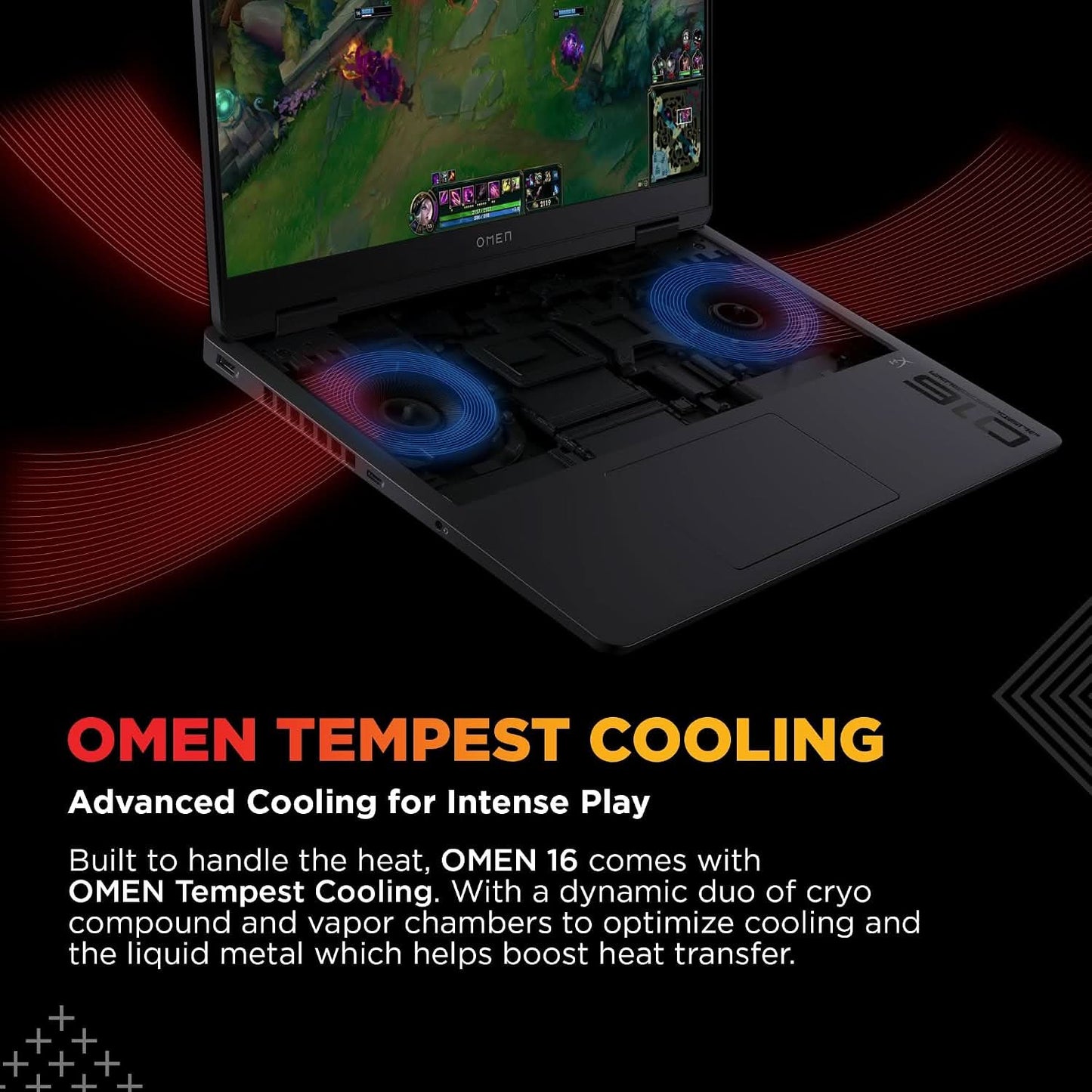 HP OMEN 16-am0238TX Gaming Laptop, Intel Core Ultra 7 255H, 24GB RAM, 1TB SSD, GeForce RTX 5060 8GB, Windows 11, Microsoft Office 2024, Black