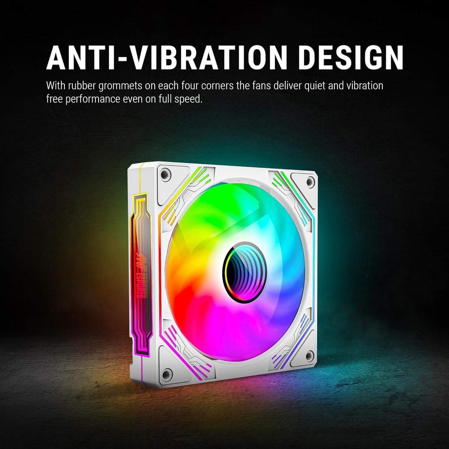 ANT ESPORTS SCIFLOW ARGB WHITE CABINET FAN TRIPLE PACK