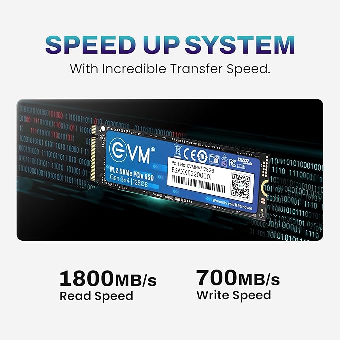 EVM 128GB NVME M.2 INTERNAL SSD EVMNV/128GB