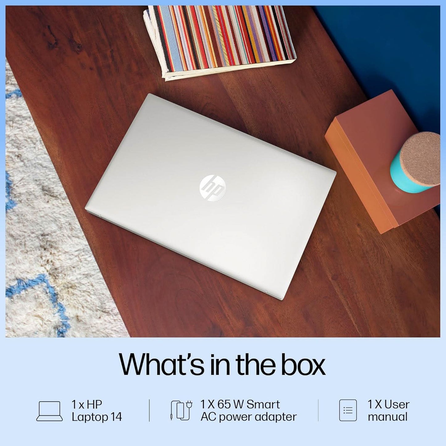 HP 14 AI LAPTOP, INTEL CORE ULTRA 7 155H, 12 TOPS, 16GB DDR5, 512GB SSD (WIN11, OFFICE21, SILVER, 1.4 KG) ANTI-GLARE FHD, 14-INCH (35.6 CM) INTEL ARC GRAPHICS, FHD CAMERA W/SHUTTER, BACKLIT, GR1023TU