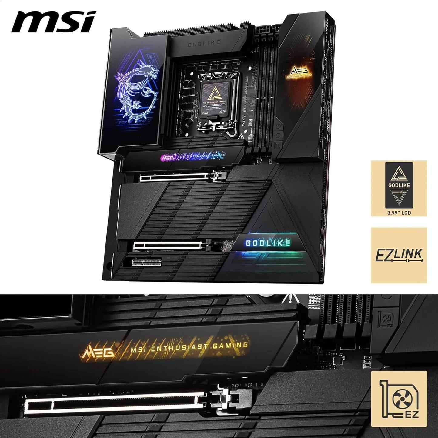 MSI MEG X870E GODLIKE AM5 E-ATX MOTHERBOARD