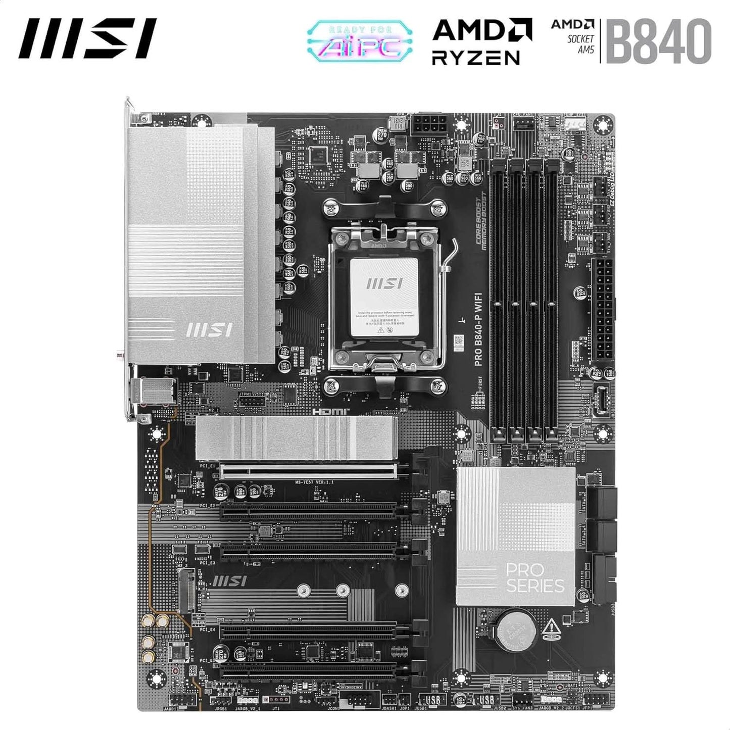 MSI PRO B840-P WIFI MOTHERBOARD