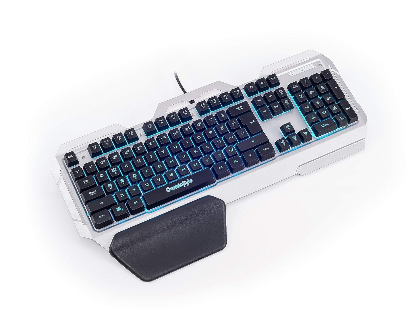COSMIC BYTE CB-GK-06 GALACTIC (BLACK/SILVER) GAMING RGB SILVER KEYBOARD