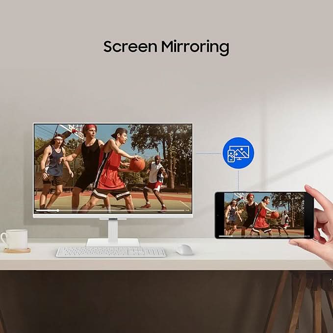 Samsung 27 Inch FHD M5 Smart Monitor with Smart TV Experience LS27FM501EWXXL