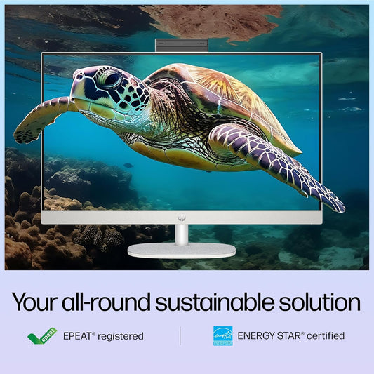 HP ALL-IN-ONE 27, INTEL CORE ULTRA 7 155U, 27INCH (68.6 CM), FHD,IPS,THREE-SIDED MICRO-EDGE, ANTI-GLARE,300 NITS,16 GB DDR5,1TB SSD,WINDOWS 11,MSO21,SHELL WHITE,6.72KG,27-CR1007IN