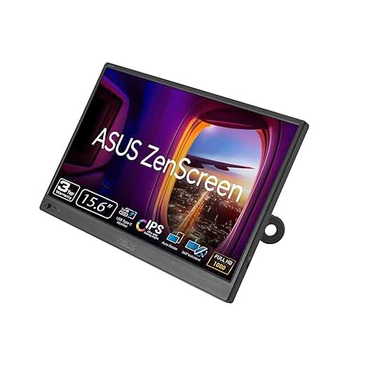 ASUS ZenScreen 16 Inch Full HD, IPS, Dual USB-C Portable USB Monitor
