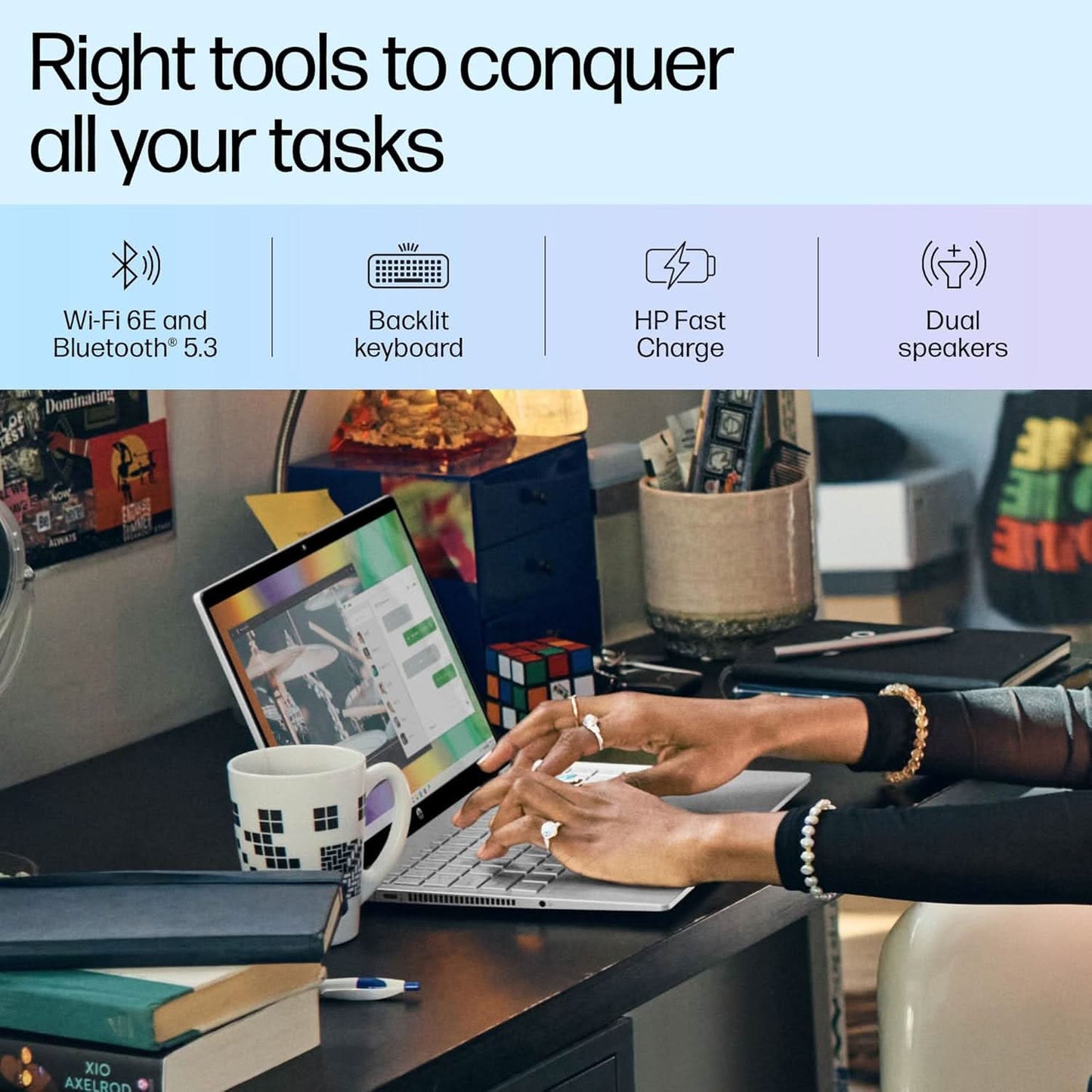 HP PAVILION 14 X360 INTEL CORE I5 13TH GEN 1335U - (16 GB/1 TB SSD/WINDOWS 11 HOME) 14-EK1149TU 2 IN 1 LAPTOP (14 INCH, NATURAL SILVER COVER & BASE, 1.51 KG, WITH MS OFFICE)