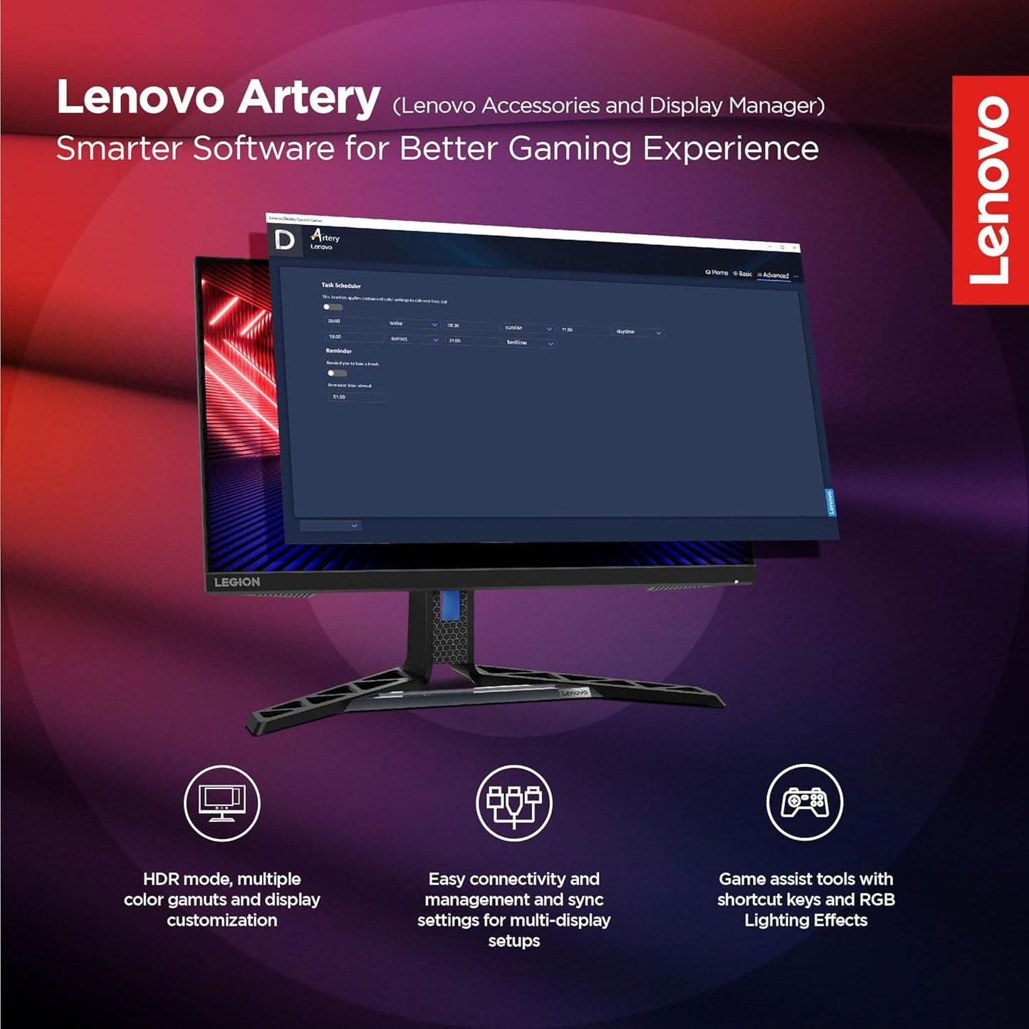 LENOVO LEGION R25I-30 25 INCH 165HZ FHD GAMING MONITOR
