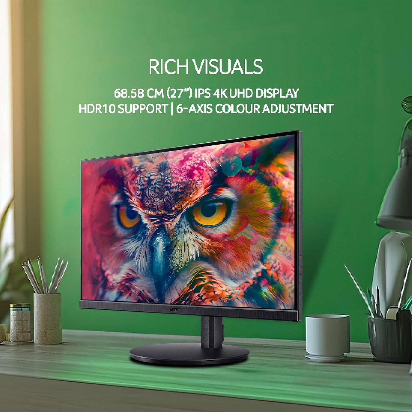 ACER CB272K 27" UHD 4K IPS PANEL LCD MONITOR