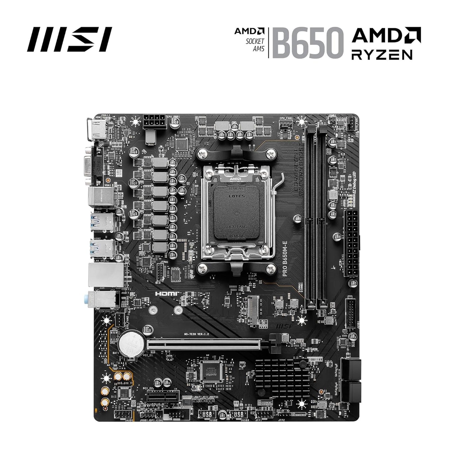 MSI PRO B650M-E DDR5 M-ATX MOTHERBOARD