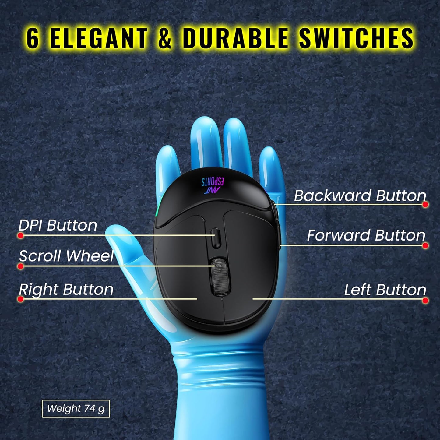 ANT ESPORTS GM325 PRO MINI WIRELESS RGB GAMING MOUSE