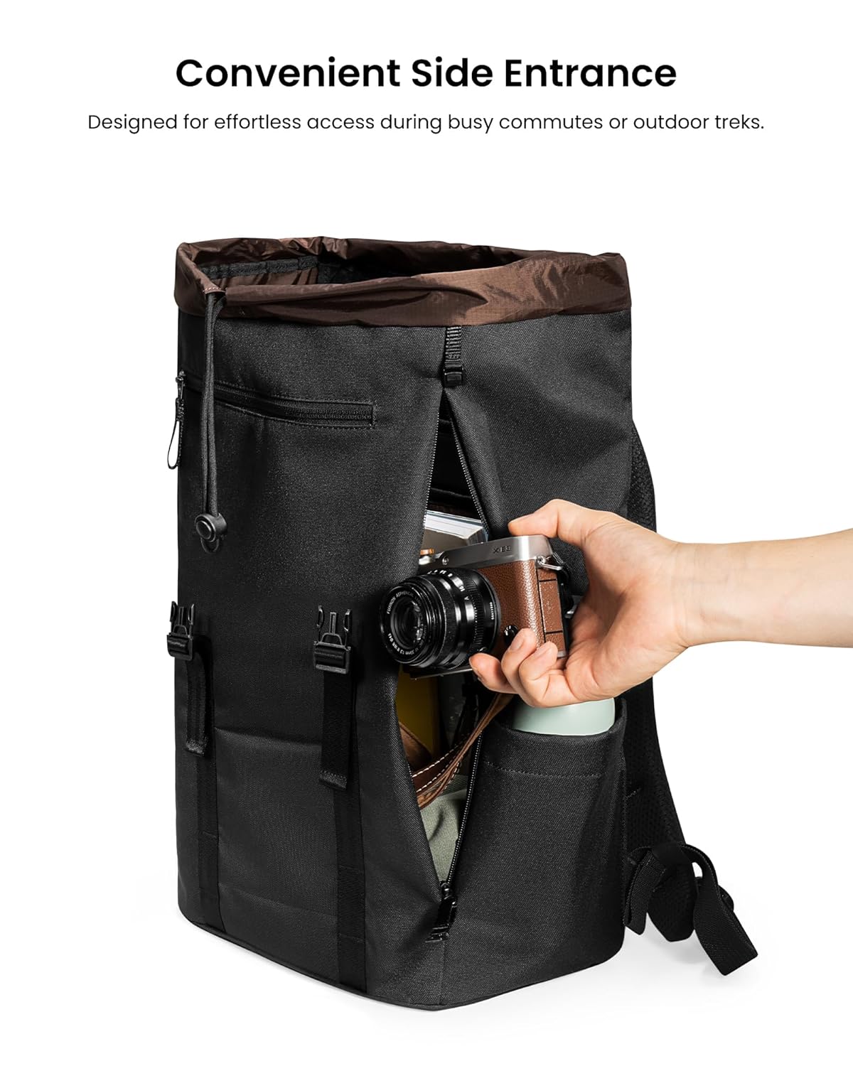 TOMTOC VINTPACK-TA1 22L LAPTOP BACKPACK 15.6 INCH/22L-DARK GRAY