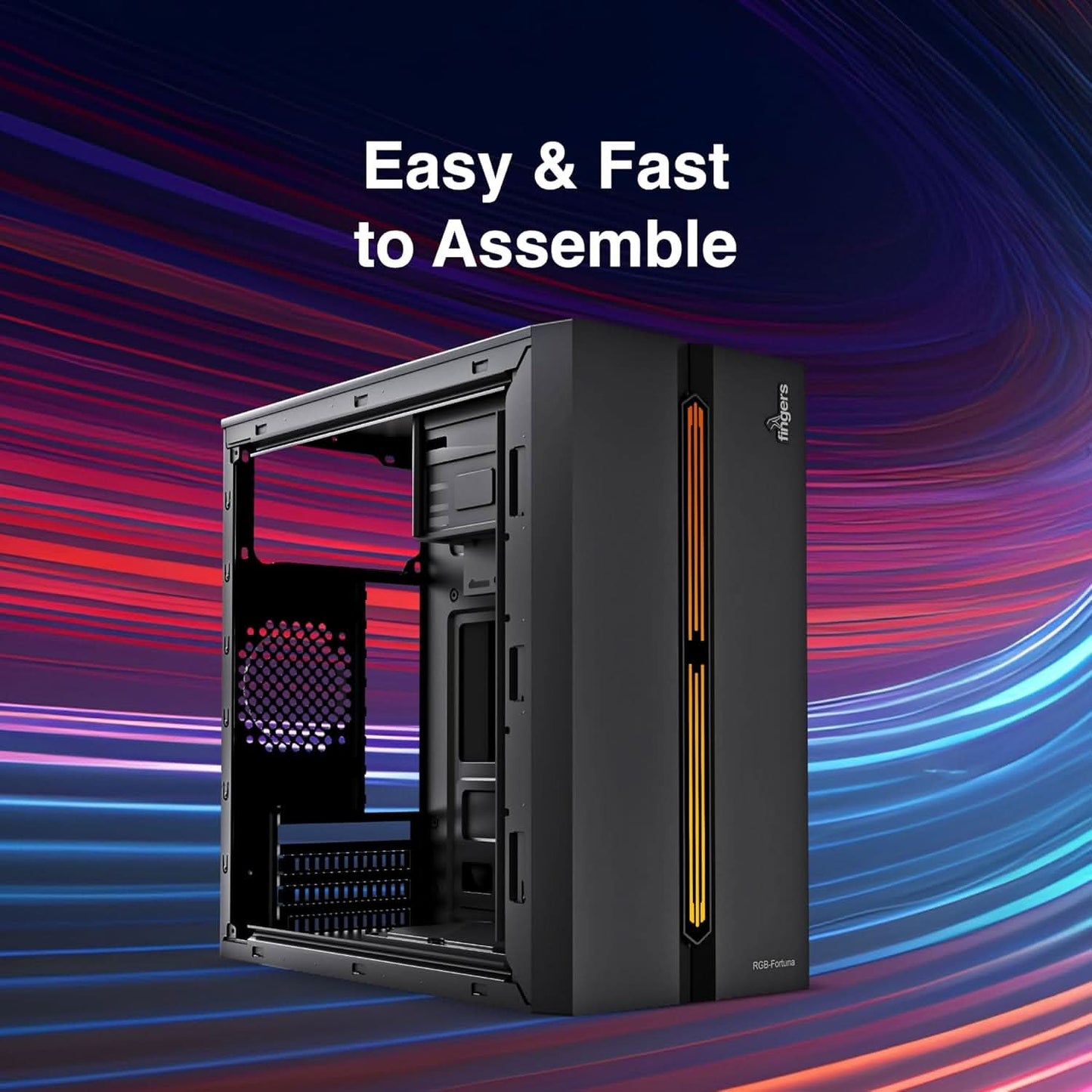 FINGERS RGB-FORTUNA MICRO-ATX PC CABINET