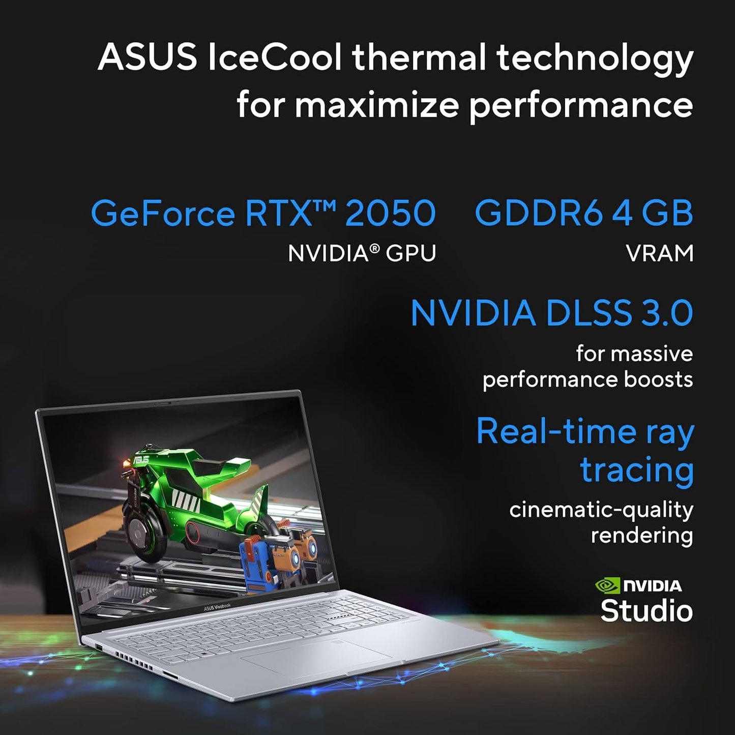 ASUS CREATOR SERIES VIVOBOOK 16X 2023, INTEL CORE I5-12450H 12TH GEN, 16.0-INCH FHD+ 120HZ, CREATOR/GAMING LAPTOP (8GB/512GB SSD/NVIDIA GEFORCE RTX 2050/WIN11/FP/SILVER/1.80 KG),K3605ZF-MB522WS