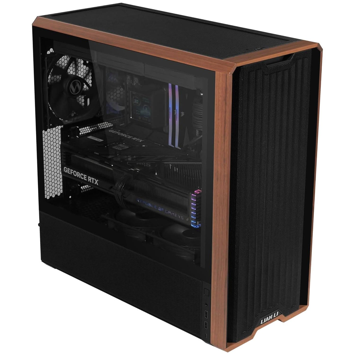 LIAN LI LANCOOL 217 MID-TOWER GAMING CABINET - BLACK ( G99.LAN217X.IN)