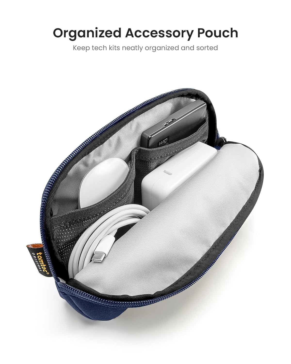 TOMTOC DEFENDER-A13 LAPTOP SLEEVE KIT 14 INCH-NAVY BLUE