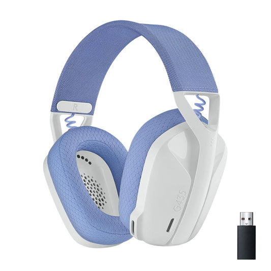LOGITECH G435 LIGHTSPEED WIRELESS GAMING HEADSET - WHITE